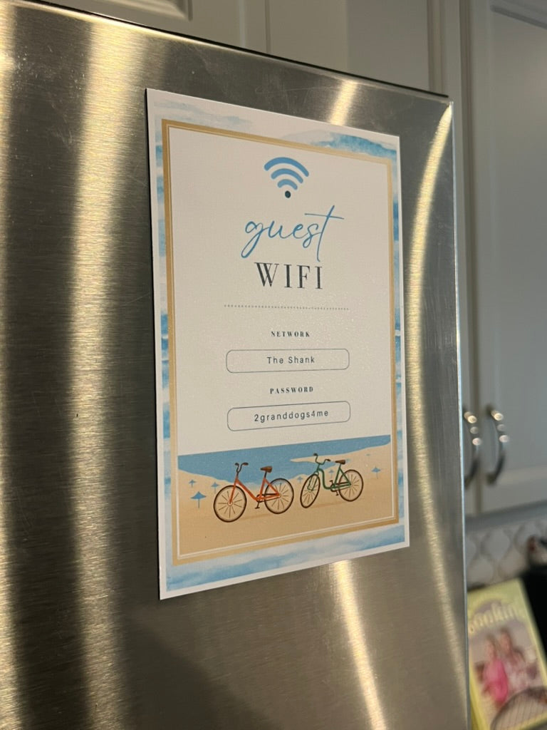 Custom Wifi Router and Password Magnet
