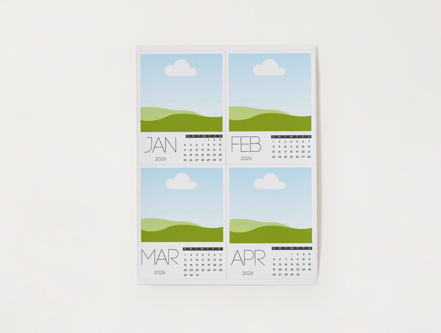 2026 Calendar Photo Magnets