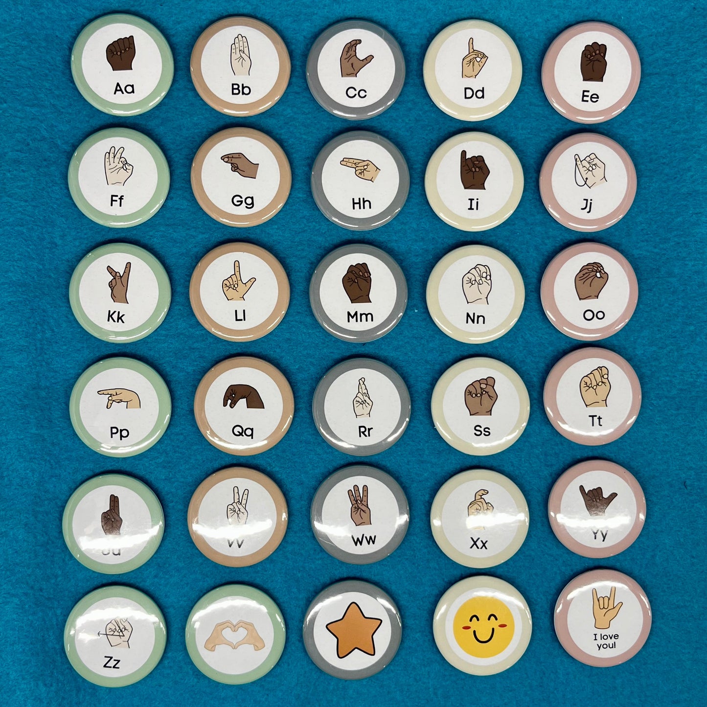 ABC 1.5" Magnets