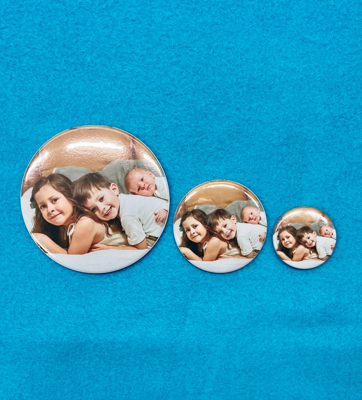 Custom Circle Photo Magnets