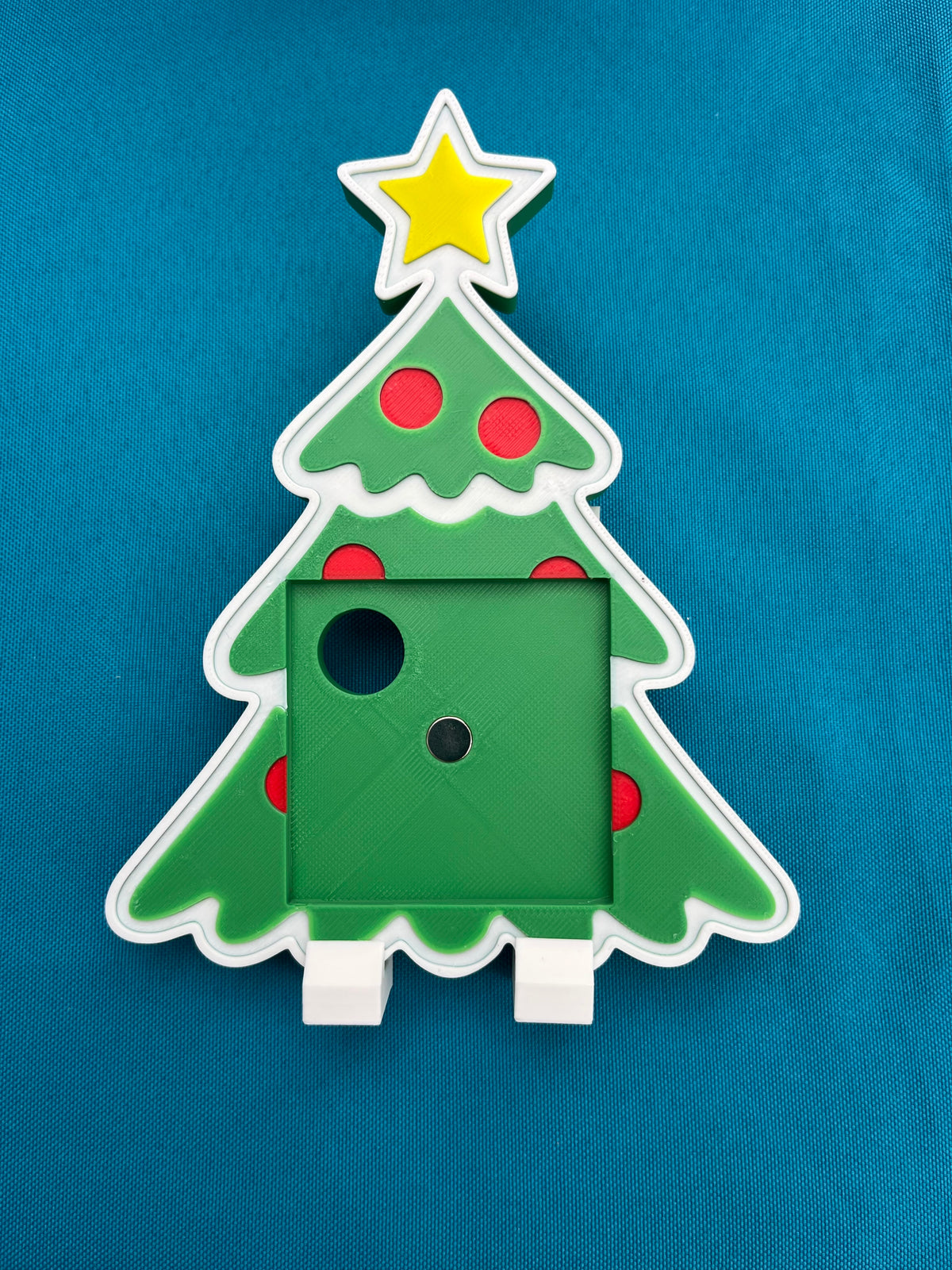 3D Printed Christmas Tree Frame with Photo Magnet