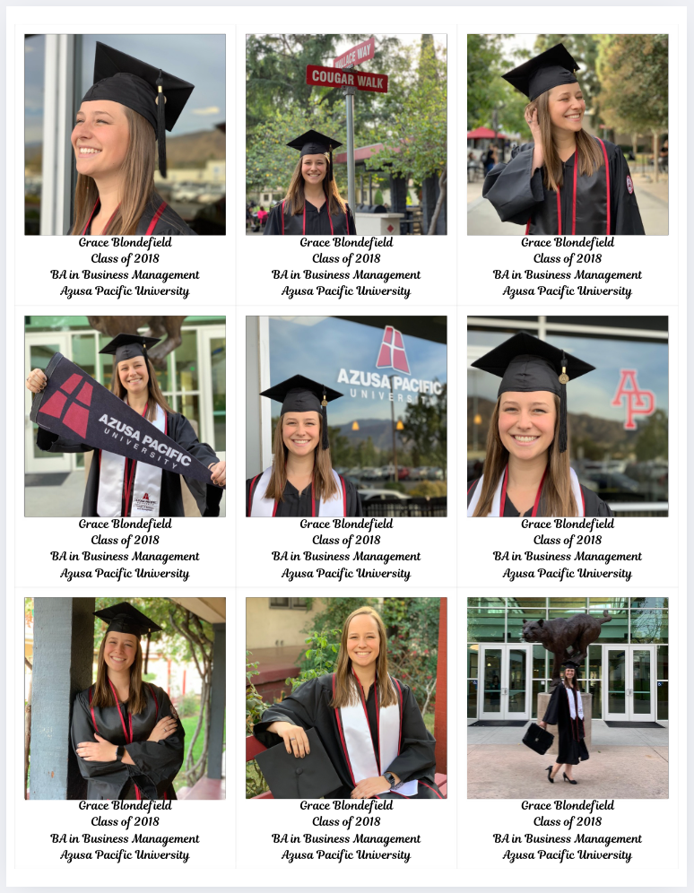 Graduation Photo Magnets
