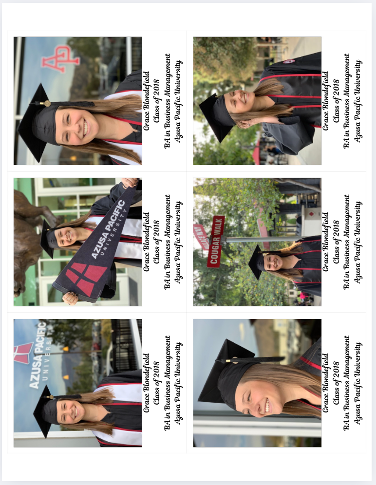 Graduation Photo Magnets