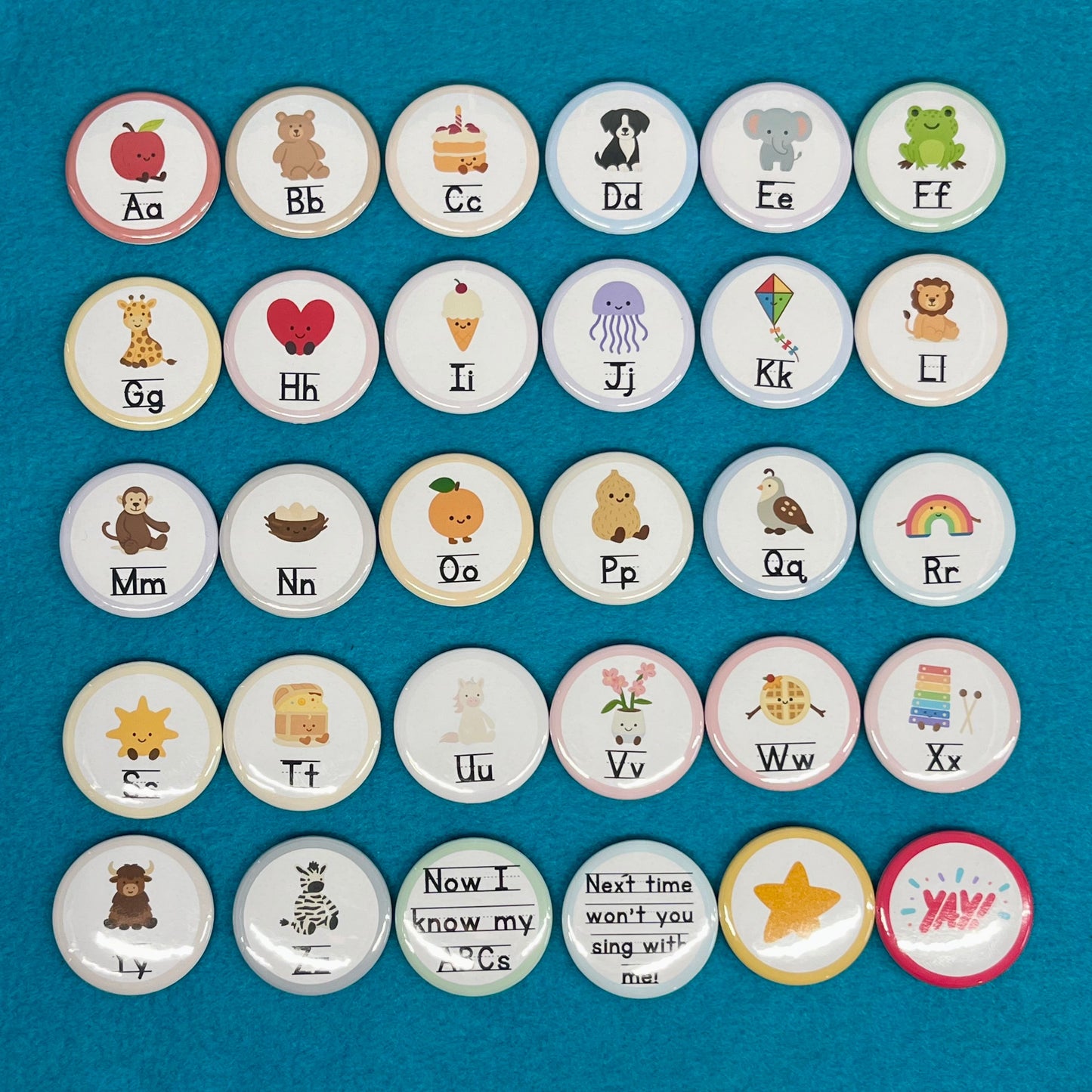 ABC 1.5" Magnets