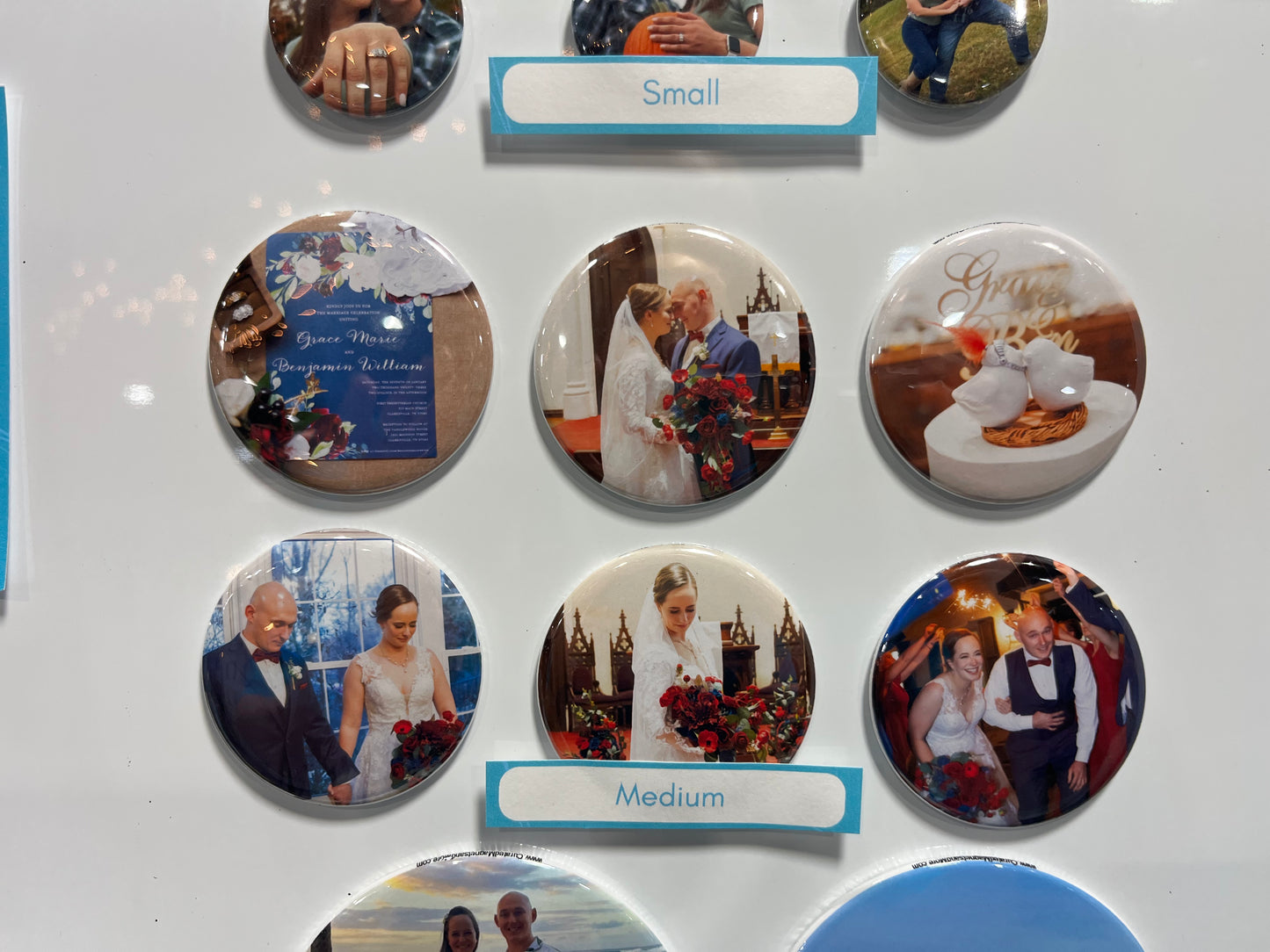 Custom Circle Photo Magnets