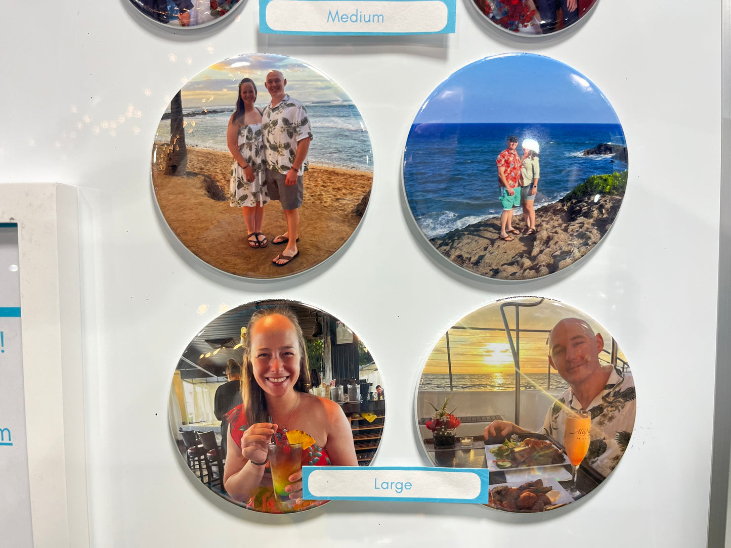 Custom Circle Photo Magnets