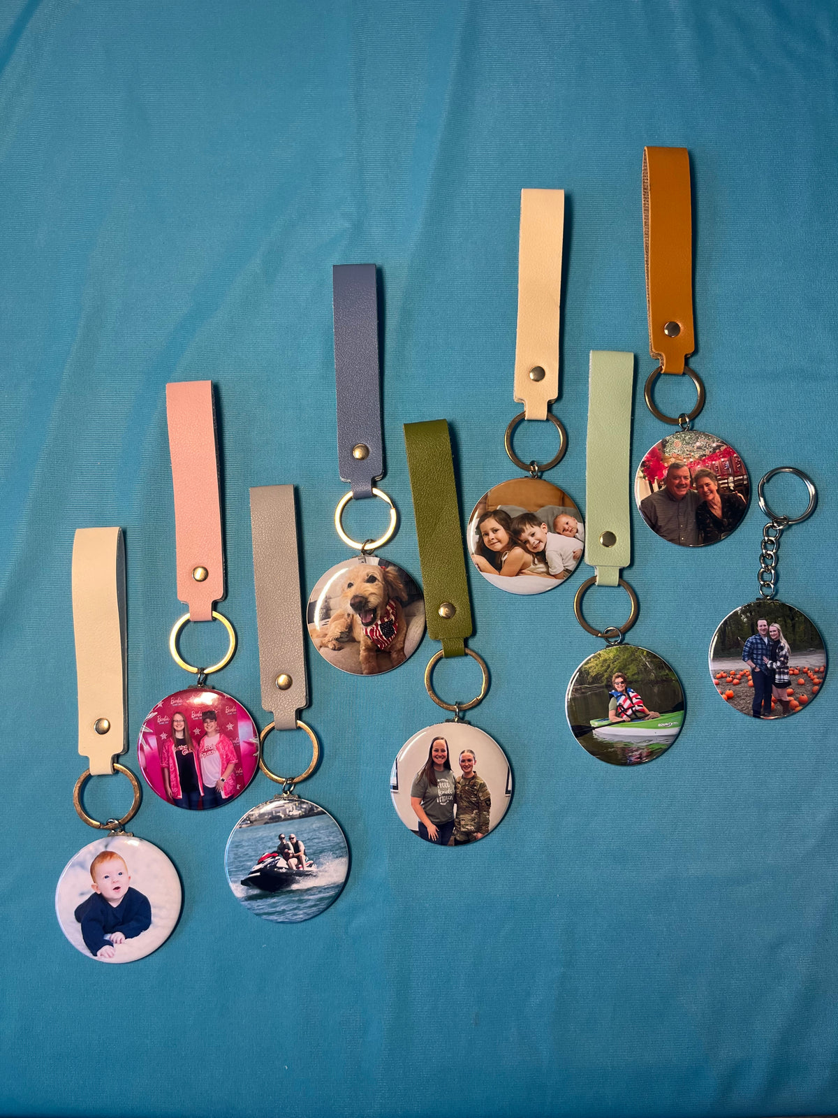 Custom Circle Photo Keychains