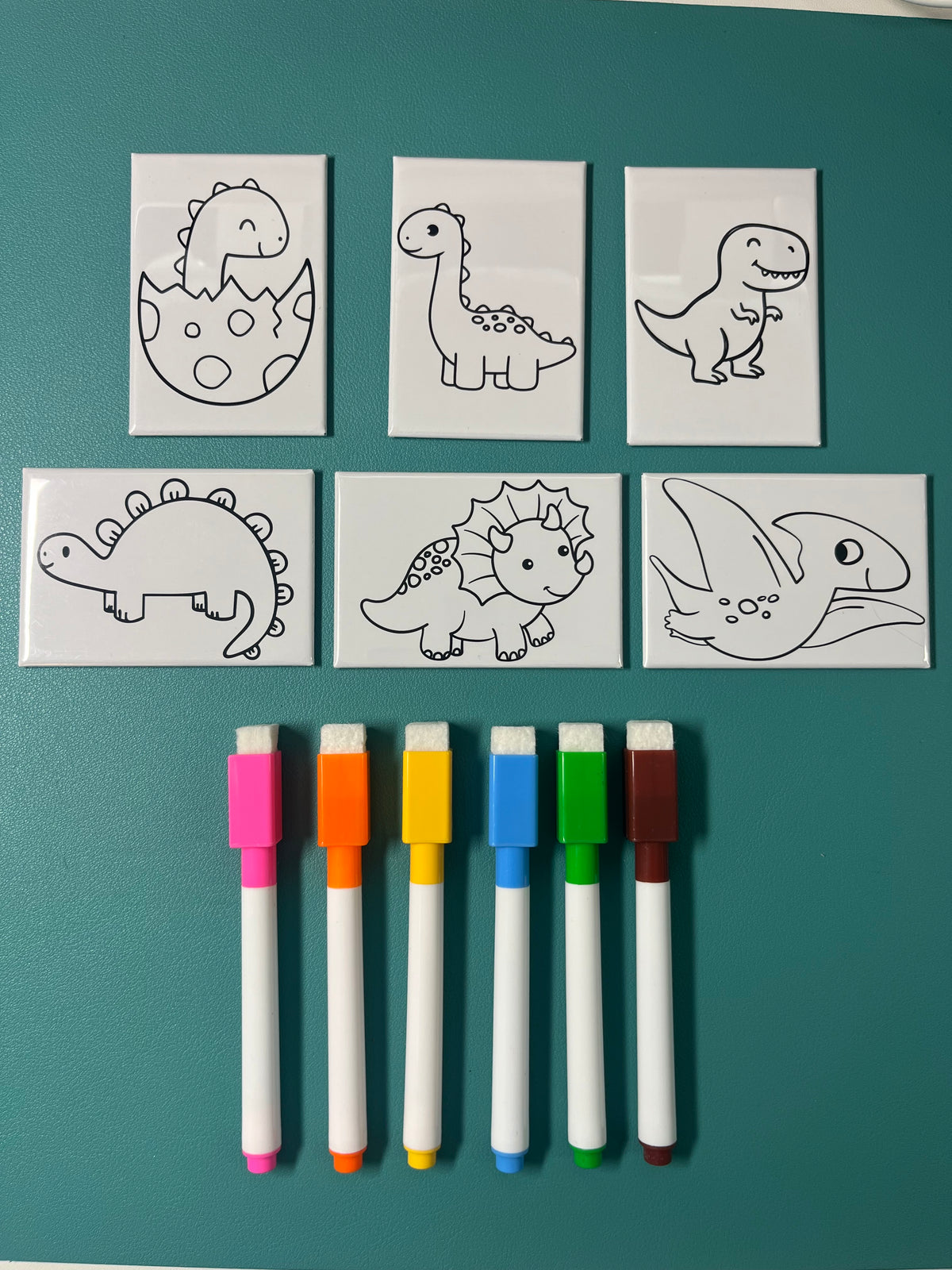 Dry Erase Coloring Magnets